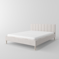 Čalouněná postel slim s vertikálním prošíváním - 34