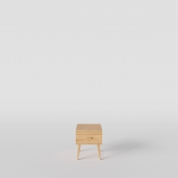 Skandinávský dřevěný noční stolek BERGEN SCANDI - 2