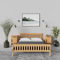 Škandinávsky nočný stolík drevený SVEG SCANDI - 17881