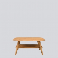 Dubový konferenční stolek  CLASSY s poličkou - 2