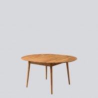 Malý dubový kulatý stůl CLASSY - 8