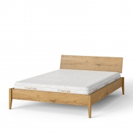 Dubová posteľ s jednoduchým čelom - 23931