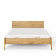 Dubová posteľ s jednoduchým čelom - 24416