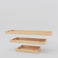Dřevěná zásuvka pod postel BASIC - 1