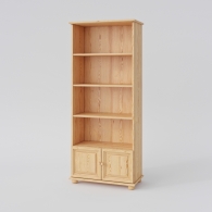Dřevěná knihovna BASIC se skříňkou - 1