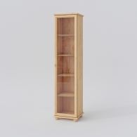Úzká dřevěná vitrína BASIC - 1