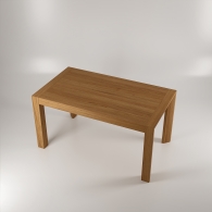 Vysoký dubový stůl s rovnými nohami - 3